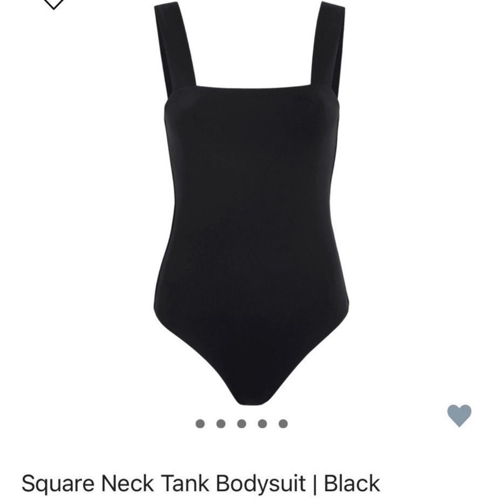 NUUDS Medium Square Neck Tank Bodysuit NEW